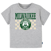 Infant & Toddler Neutral Gray Milwaukee Bucks T-Shirt NBA NBA® 