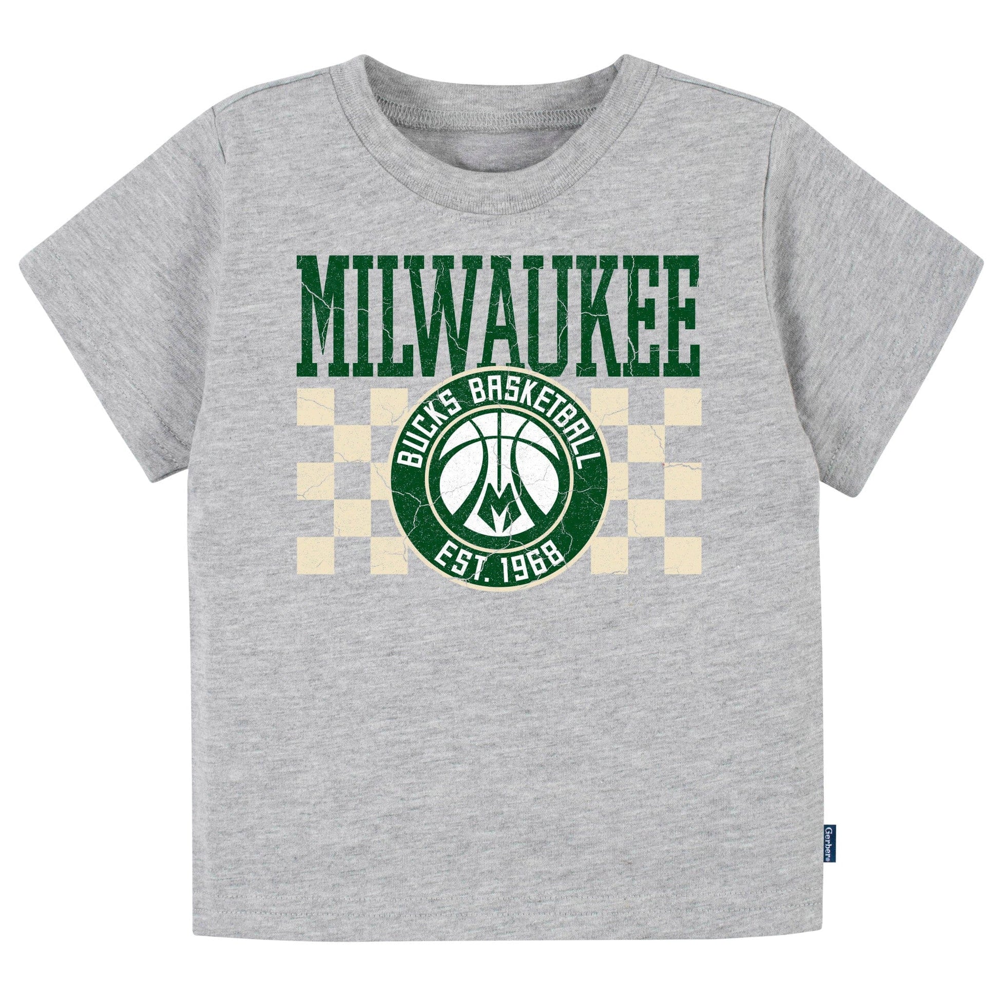 Infant & Toddler Neutral Gray Milwaukee Bucks T-Shirt NBA NBA® 