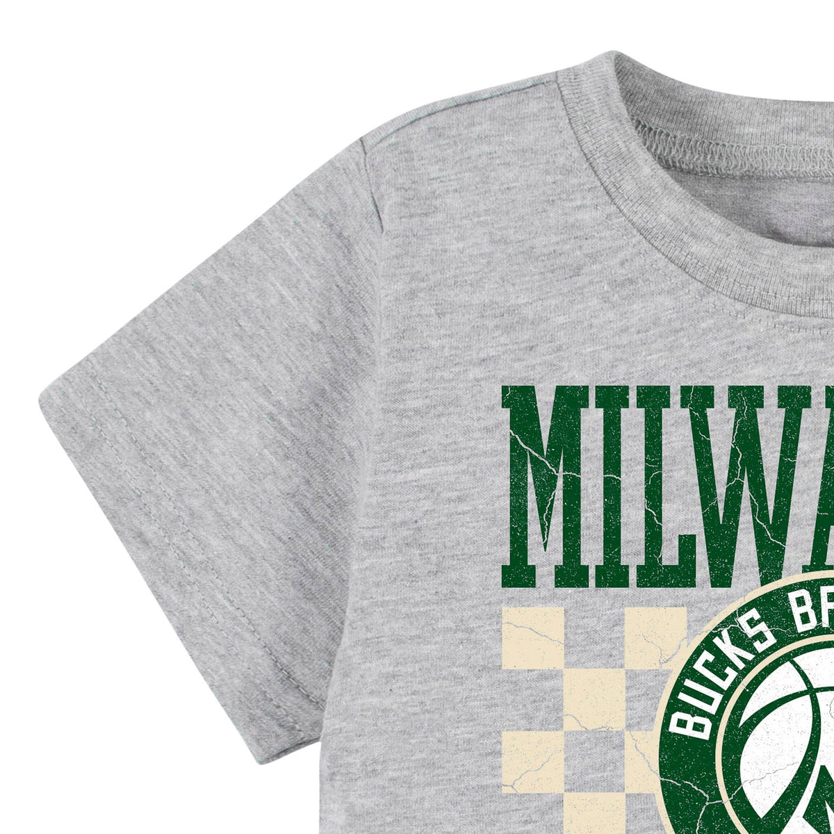 Infant & Toddler Neutral Gray Milwaukee Bucks T-Shirt NBA NBA® 