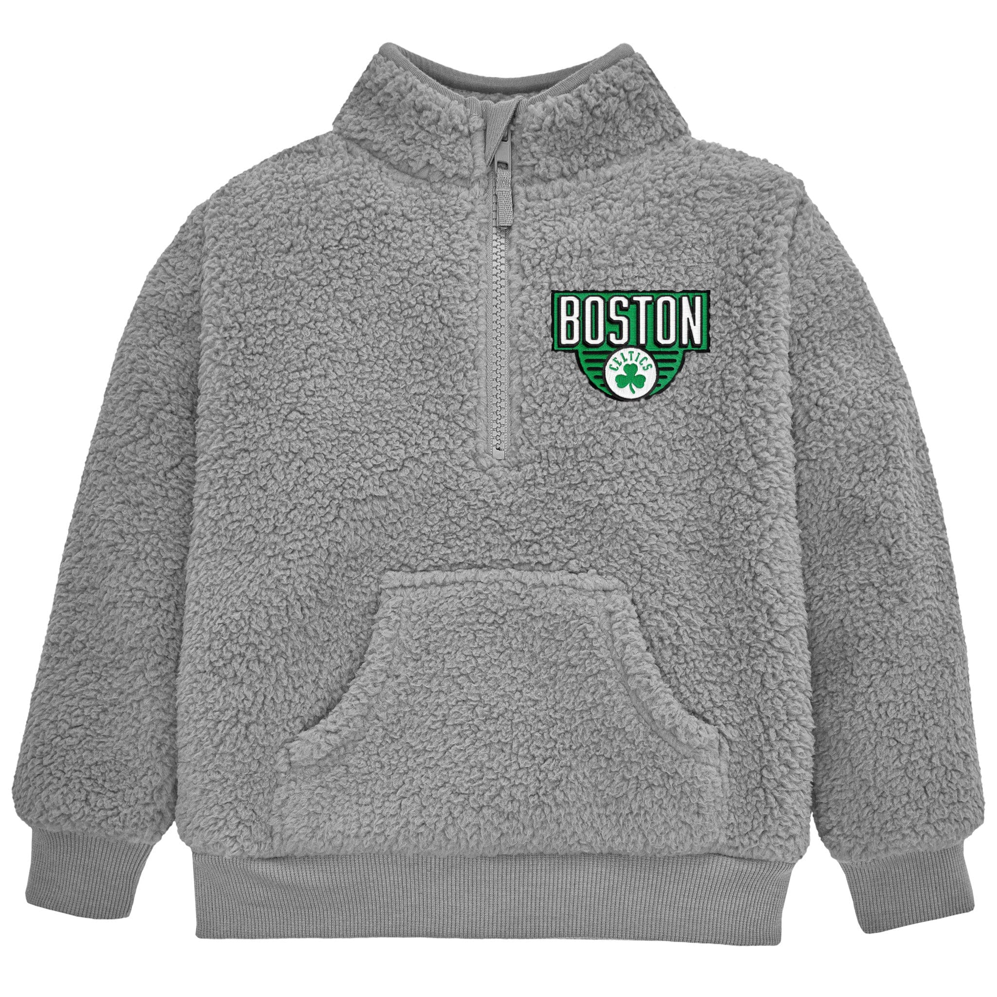 Infant & Toddler Neutral Gray Boston Celtics Quarter-Zip Pullover NBA NBA® 