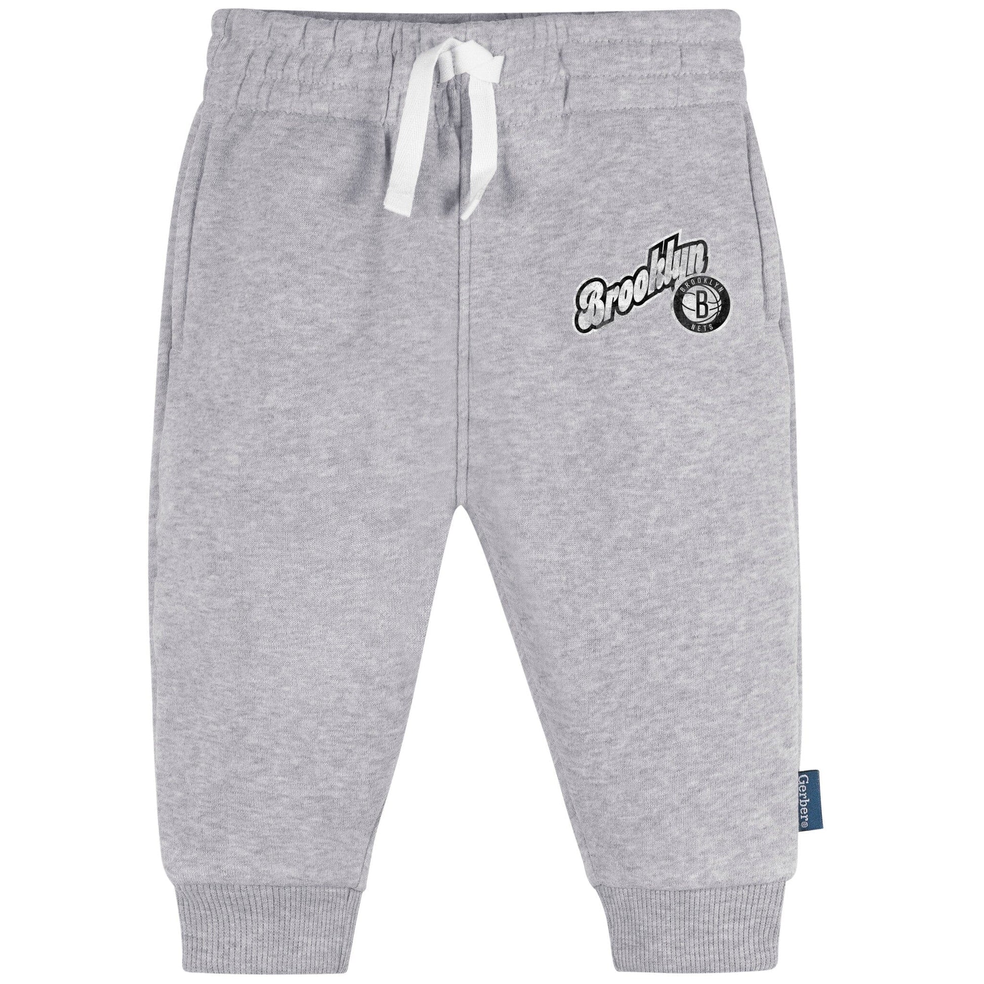 Infant & Toddler Neutral Gray Brooklyn Nets Jogger Pants NBA NBA® 