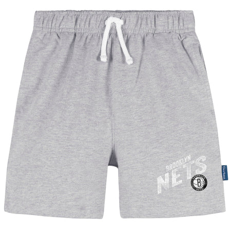 Infant & Toddler Neutral Gray Brooklyn Nets Shorts