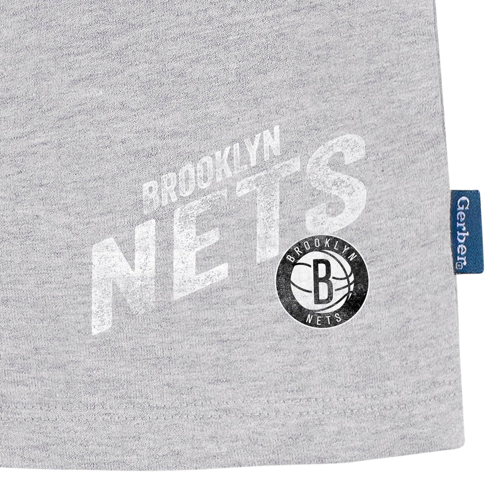Infant & Toddler Neutral Gray Brooklyn Nets Shorts NBA NBA® 