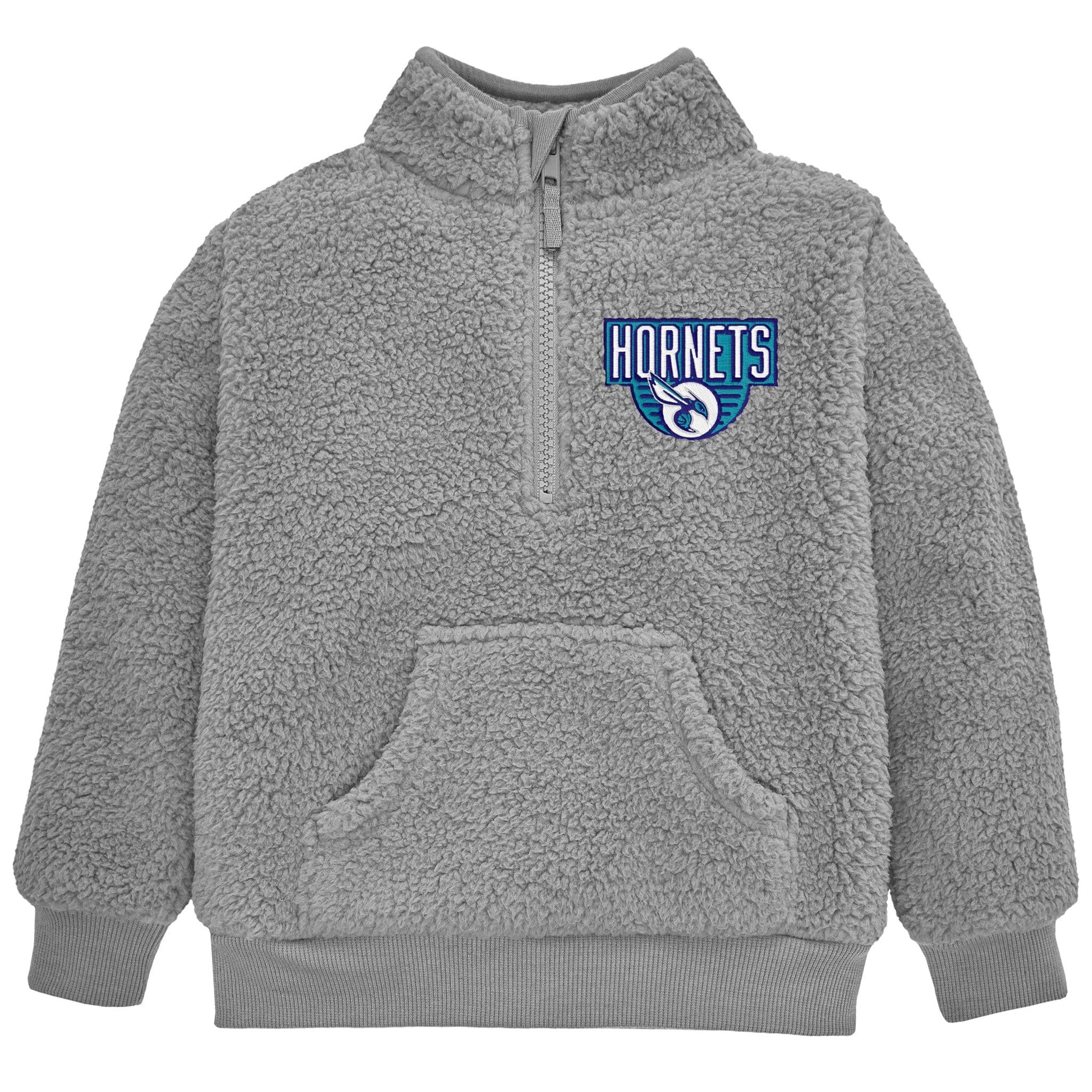 Infant & Toddler Neutral Gray Charlotte Hornets Quarter-Zip Pullover NBA NBA® 