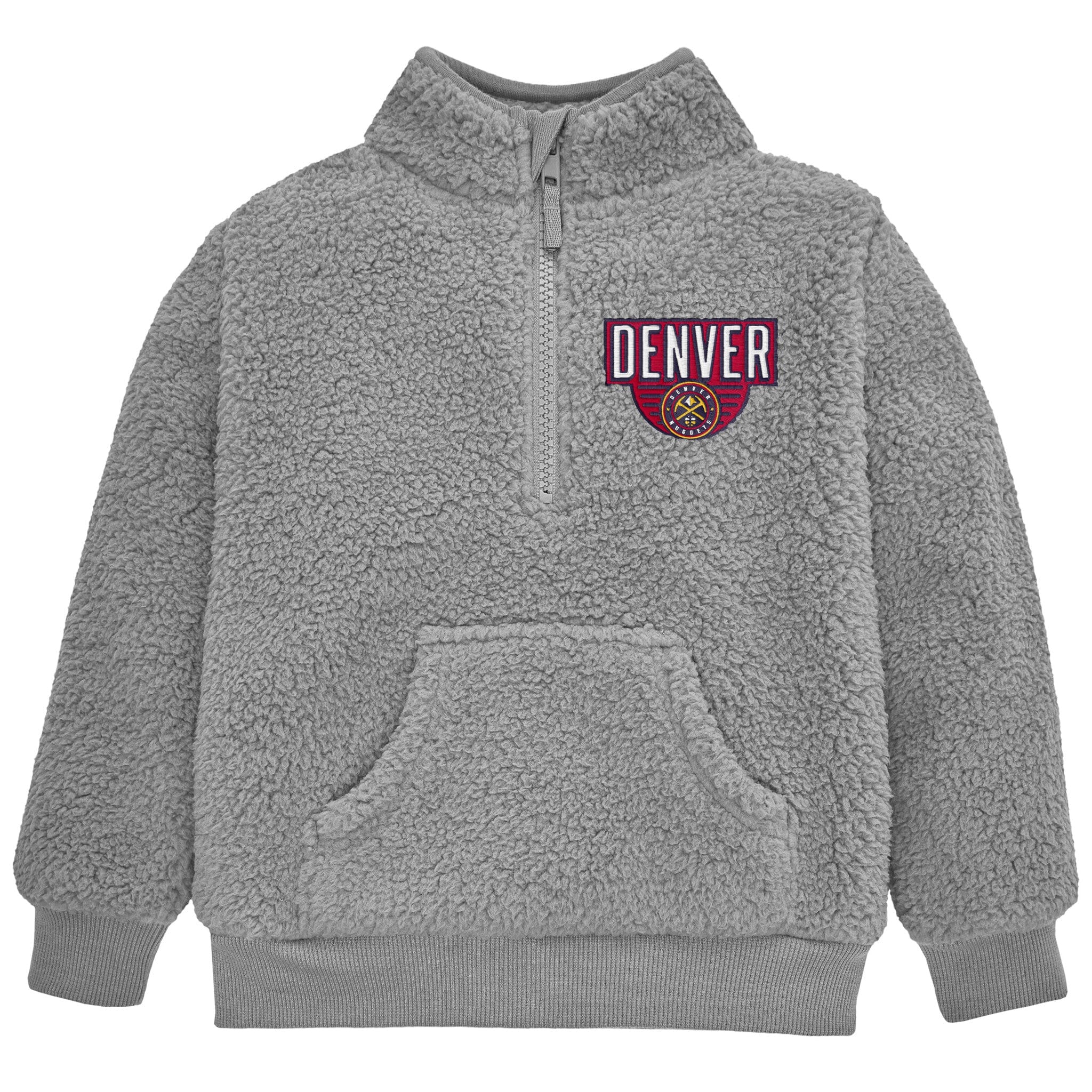 Infant & Toddler Neutral Gray Denver Nuggets Quarter-Zip Pullover NBA NBA® 