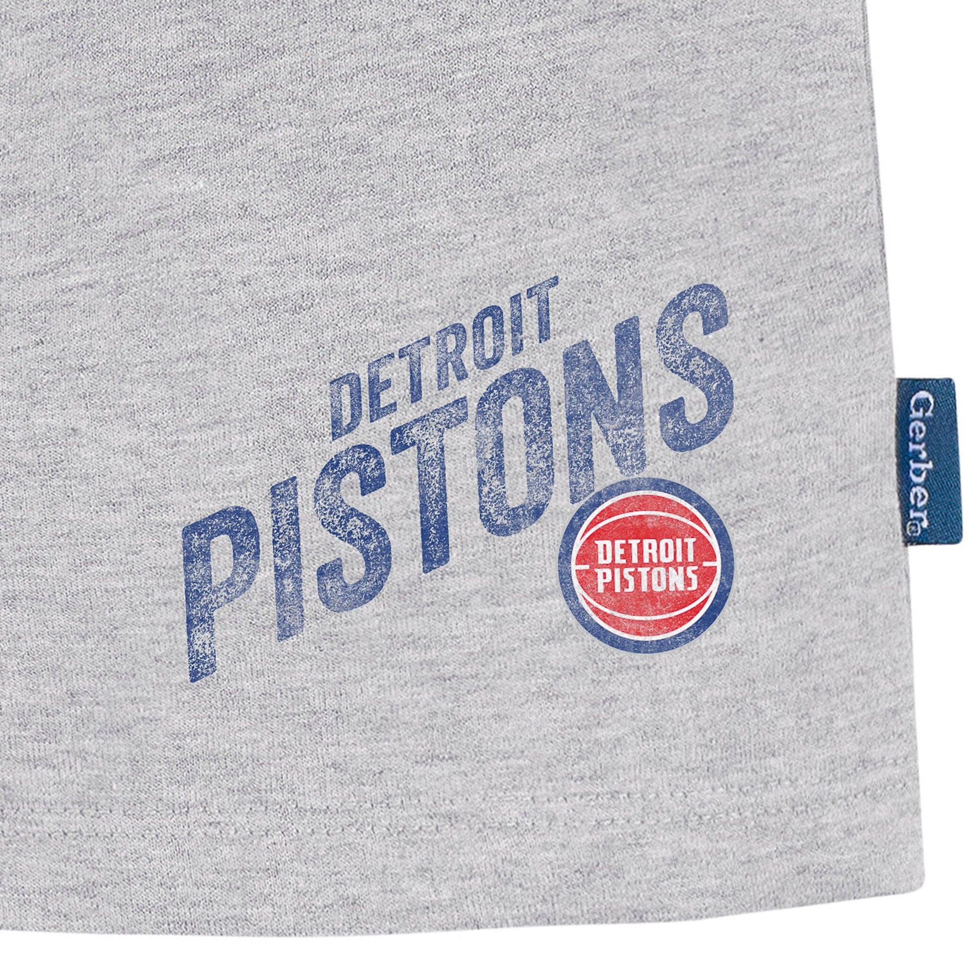 Infant & Toddler Neutral Gray Detroit Pistons Shorts NBA NBA® 