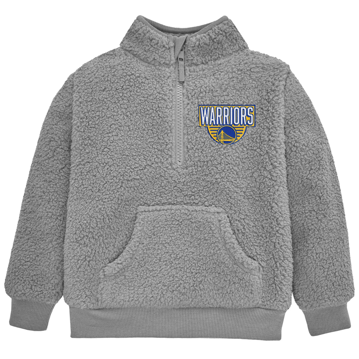 Infant & Toddler Neutral Gray Golden State Warriors Quarter-Zip Pullover NBA NBA® 