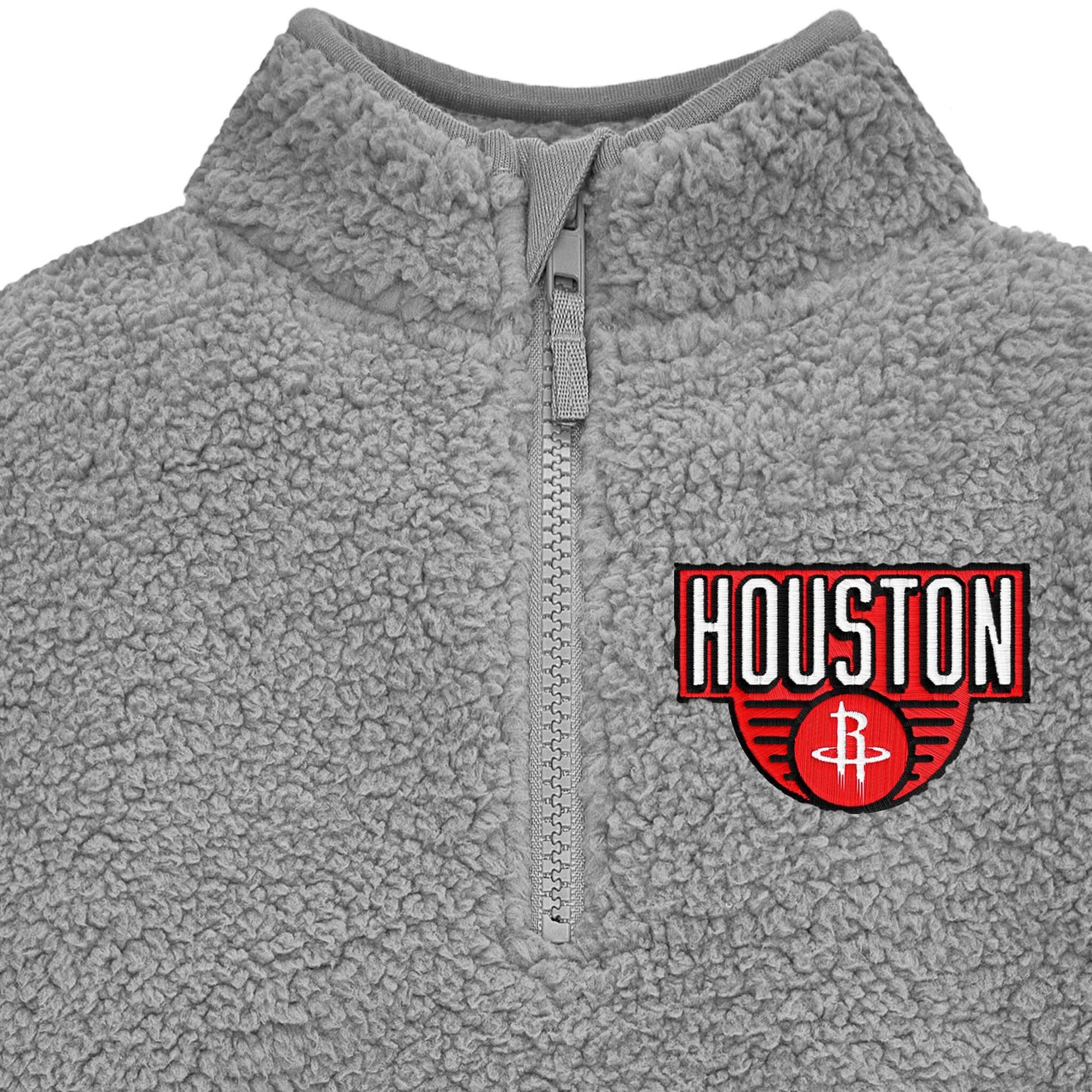 Infant & Toddler Neutral Gray Houston Rockets Quarter-Zip Pullover NBA NBA® 