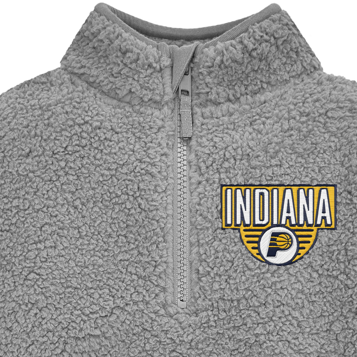 Infant & Toddler Neutral Gray Indiana Pacers Quarter-Zip Pullover NBA NBA® 