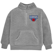 Infant & Toddler Neutral Gray Los Angeles Clippers Quarter-Zip Pullover NBA NBA® 
