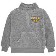 Infant & Toddler Neutral Gray Los Angeles Lakers Quarter-Zip Pullover NBA NBA® 