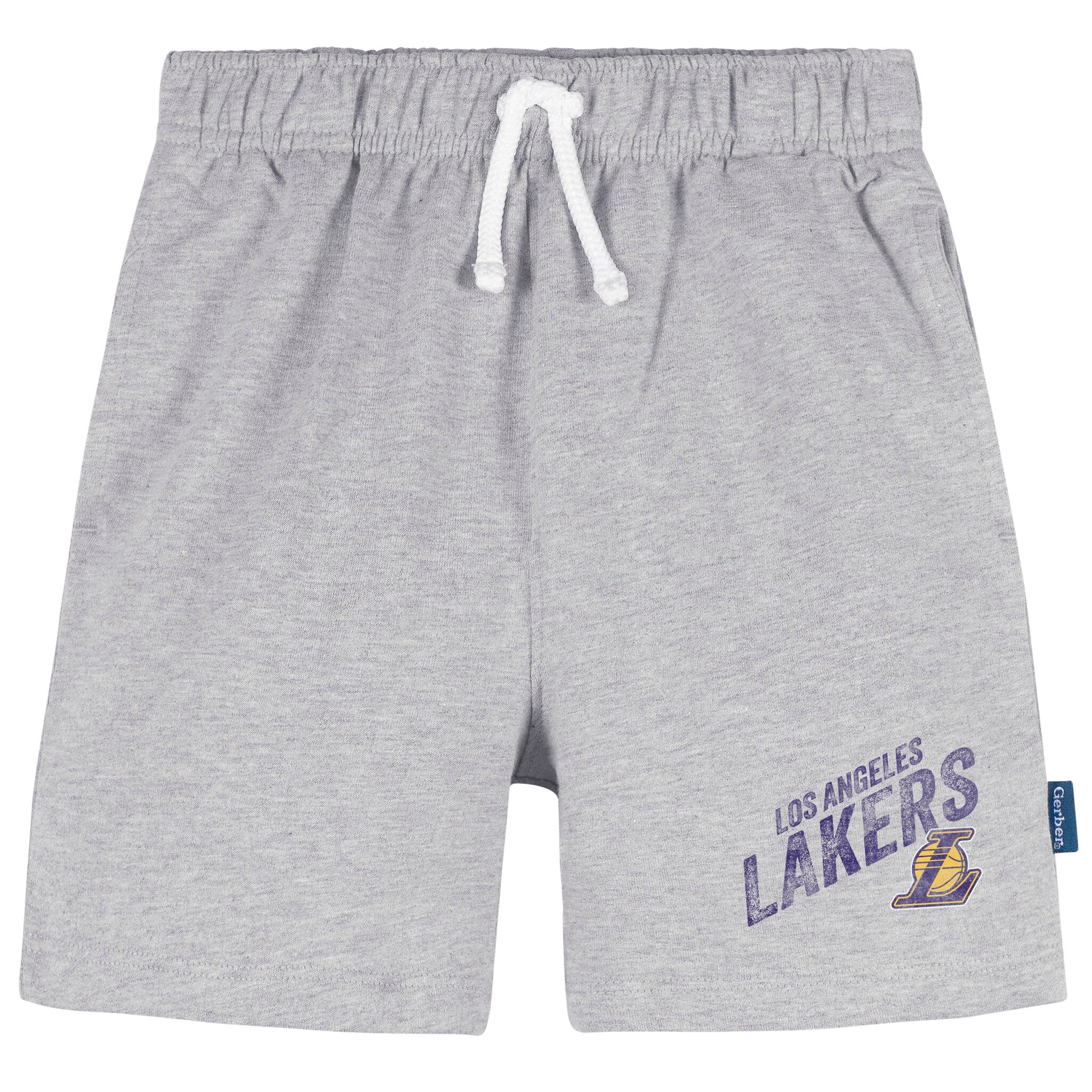 Infant & Toddler Neutral Gray Los Angeles Lakers Shorts NBA NBA® 