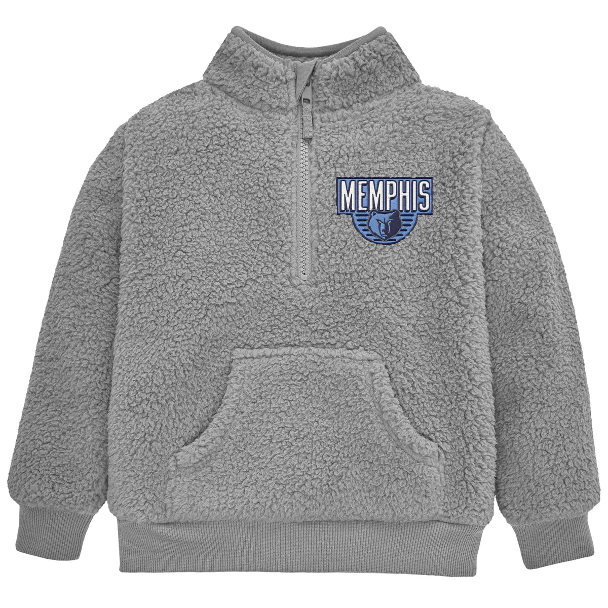 Infant & Toddler Neutral Gray Memphis Grizzlies Quarter-Zip Pullover NBA NBA® 