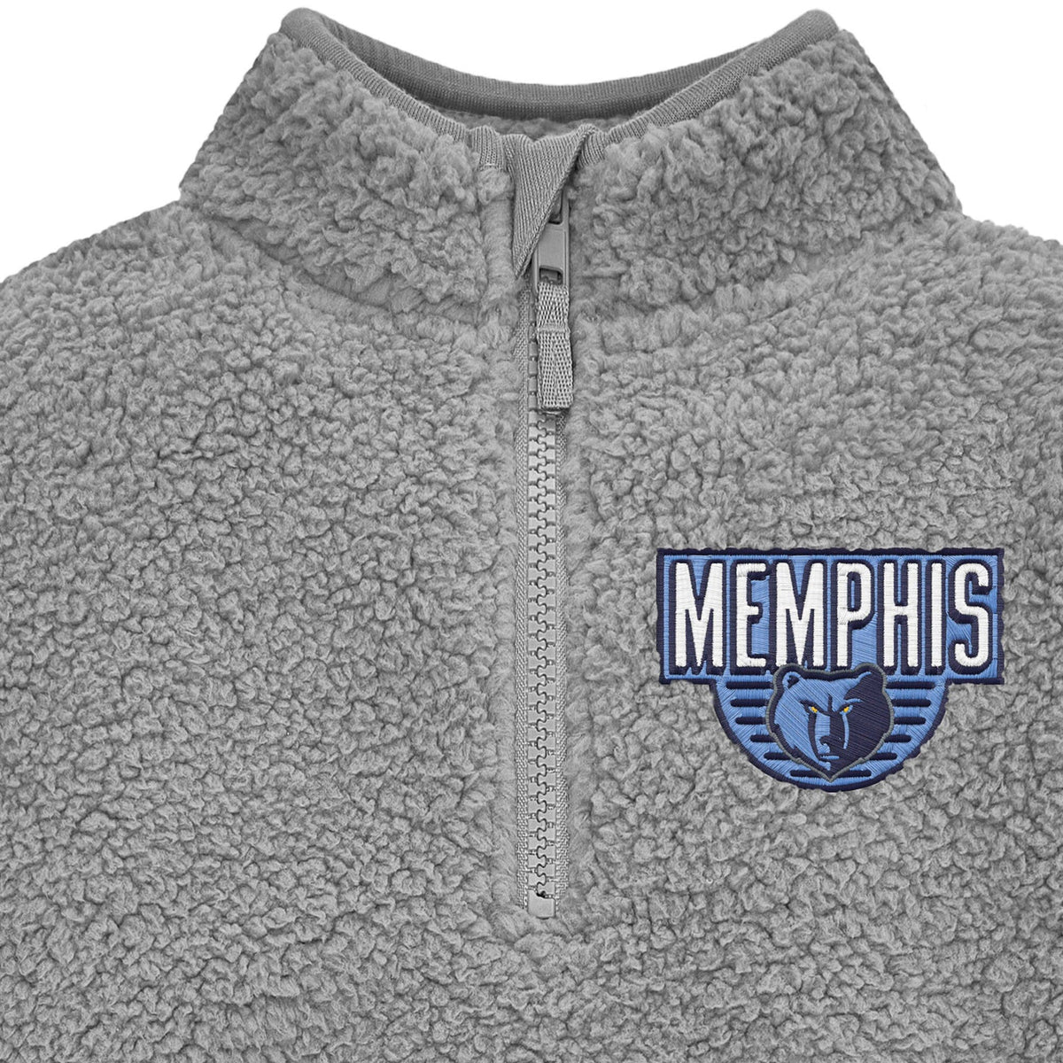 Infant & Toddler Neutral Gray Memphis Grizzlies Quarter-Zip Pullover NBA NBA® 