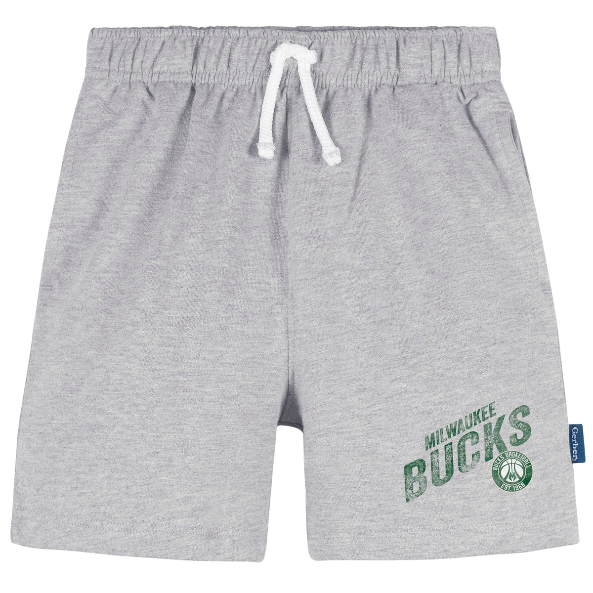 Infant & Toddler Neutral Gray Milwaukee Bucks Shorts NBA NBA® 