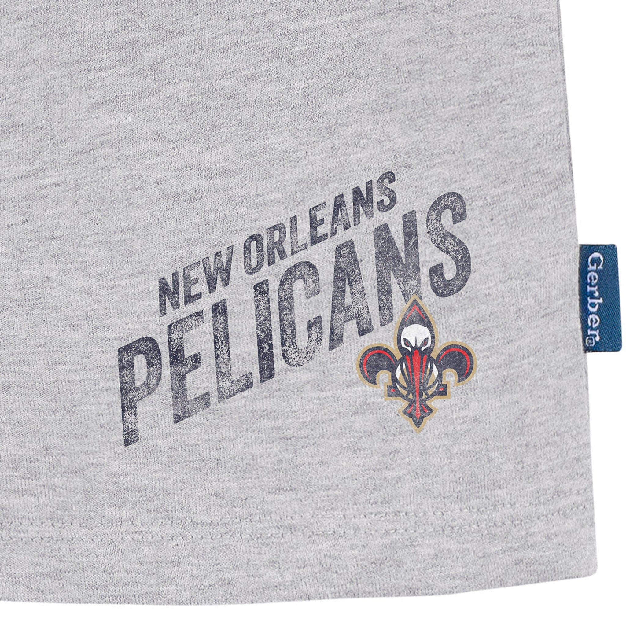 Infant & Toddler Neutral Gray New Orleans Pelicans Shorts NBA NBA® 
