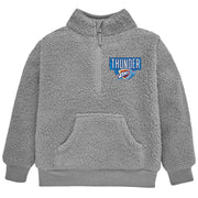 Infant & Toddler Neutral Gray Oklahoma City Thunder Quarter-Zip Pullover NBA NBA® 