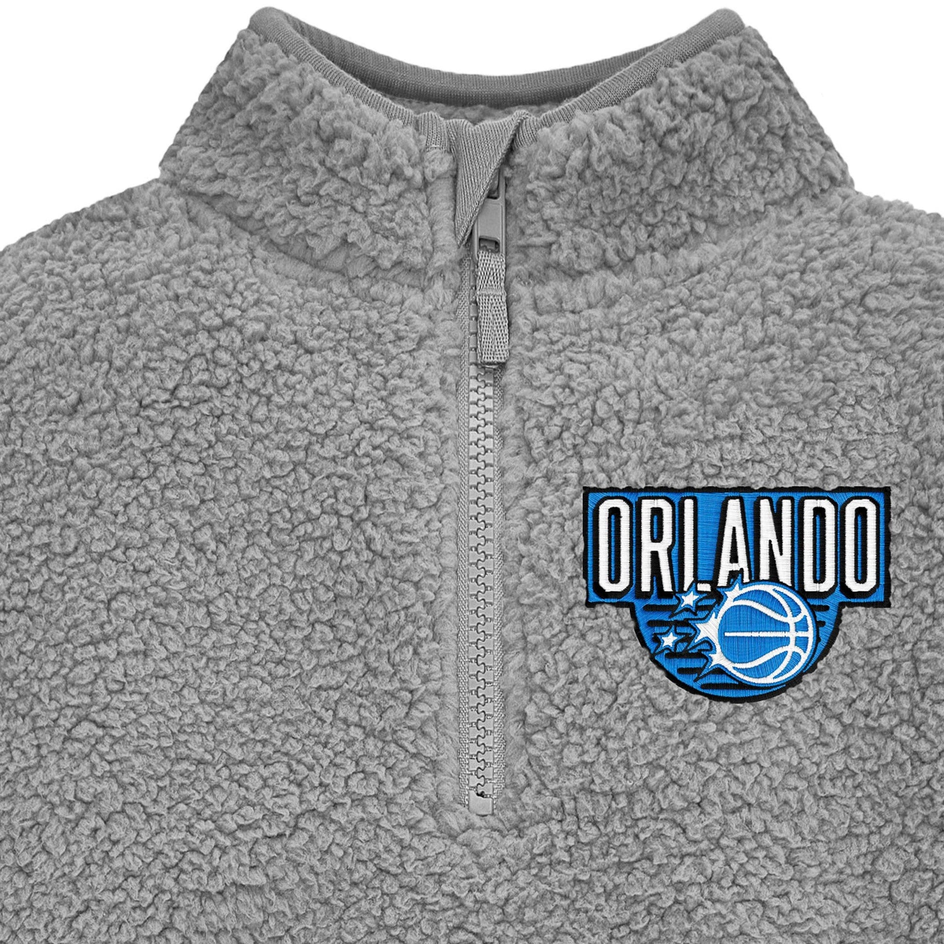 Infant & Toddler Neutral Gray Orlando Magic Quarter-Zip Pullover NBA NBA® 
