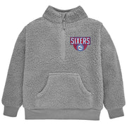 Infant & Toddler Neutral Gray Philadelphia 76Ers Quarter-Zip Pullover NBA NBA® 