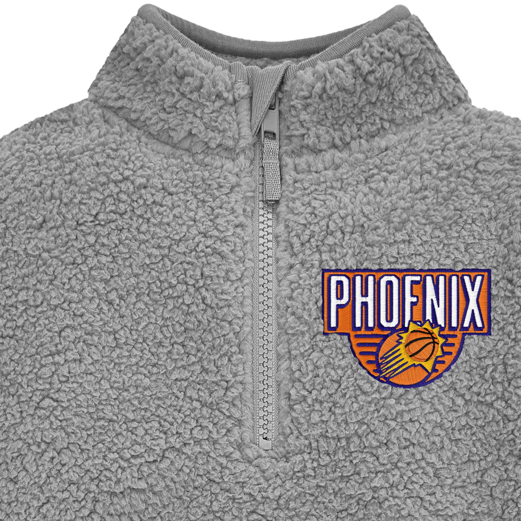 Infant & Toddler Neutral Gray Phoenix Suns Quarter-Zip Pullover NBA NBA® 
