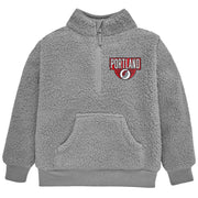 Infant & Toddler Neutral Gray Portland Trail Blazers Quarter-Zip Pullover NBA NBA® 