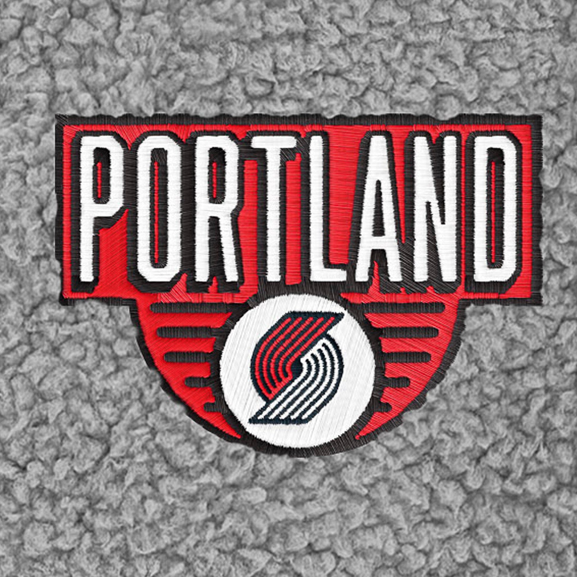 Infant & Toddler Neutral Gray Portland Trail Blazers Quarter-Zip Pullover NBA NBA® 