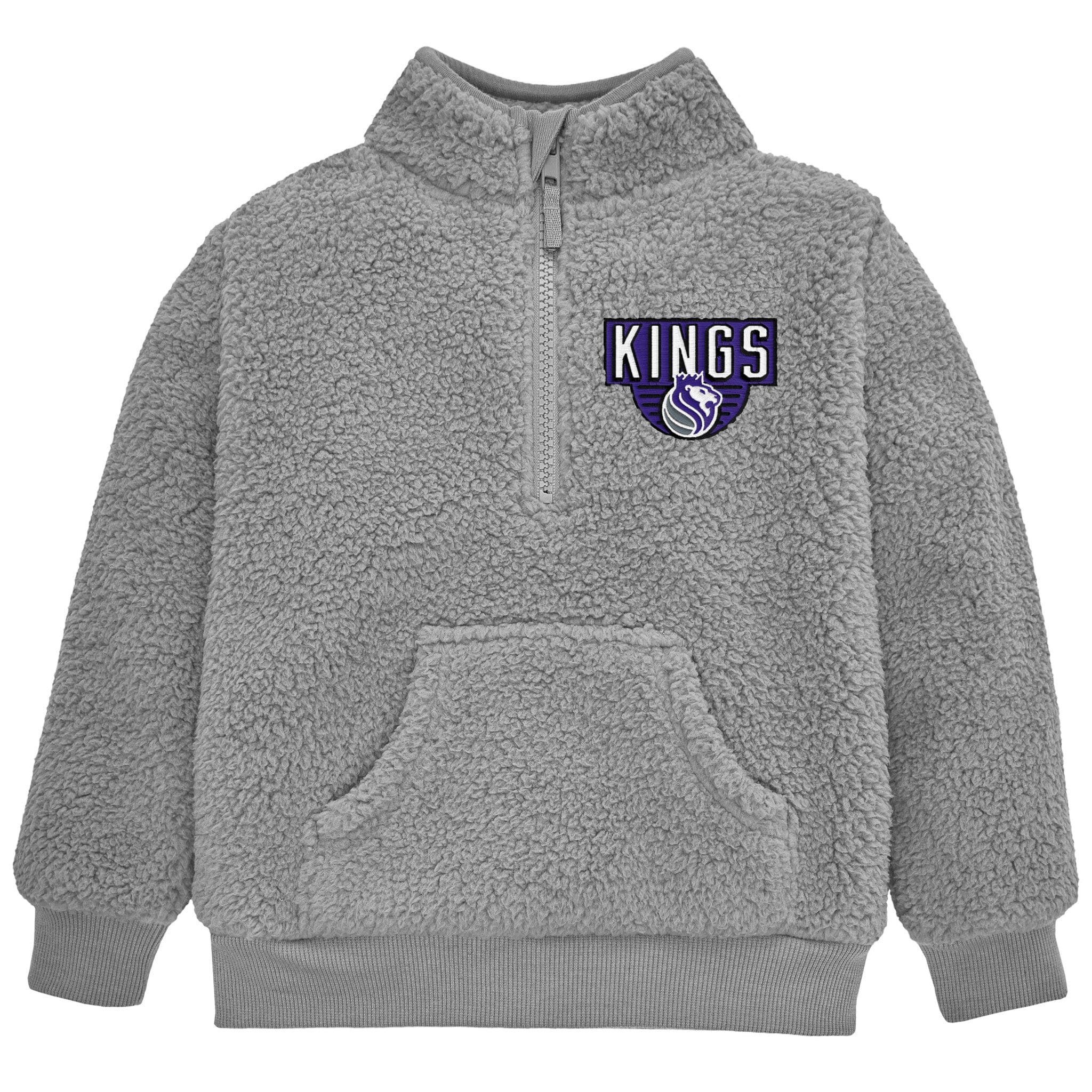 Infant & Toddler Neutral Gray Sacramento Kings Quarter-Zip Pullover NBA NBA® 