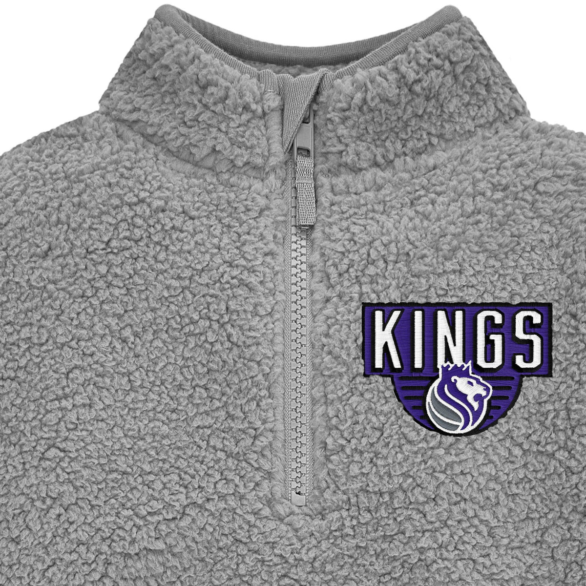 Infant & Toddler Neutral Gray Sacramento Kings Quarter-Zip Pullover NBA NBA® 