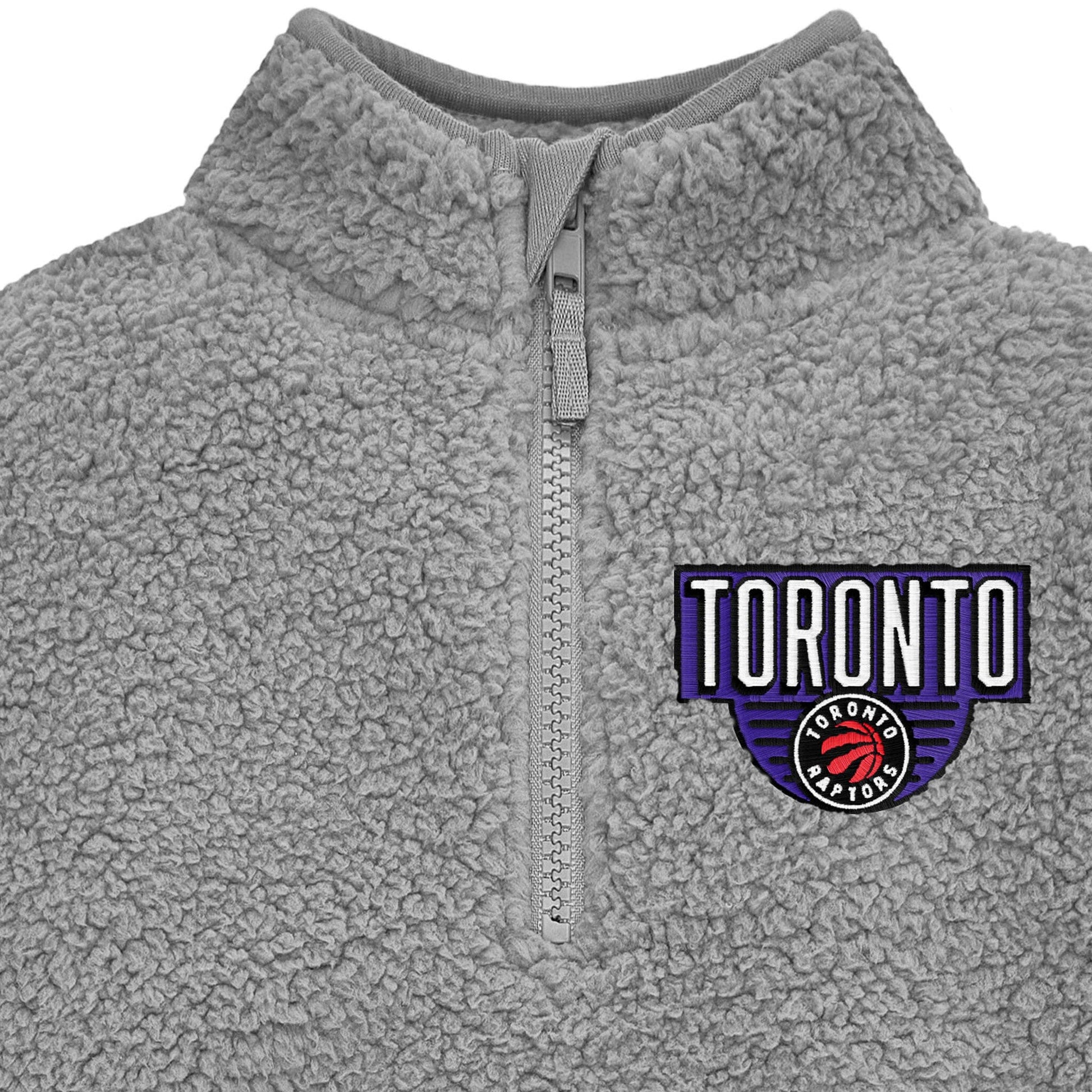Infant & Toddler Neutral Gray Toronto Raptors Quarter-Zip Pullover NBA NBA® 