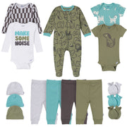 15-Piece Baby Boys Make Some Noise Layette outfits Onesies® Brand 