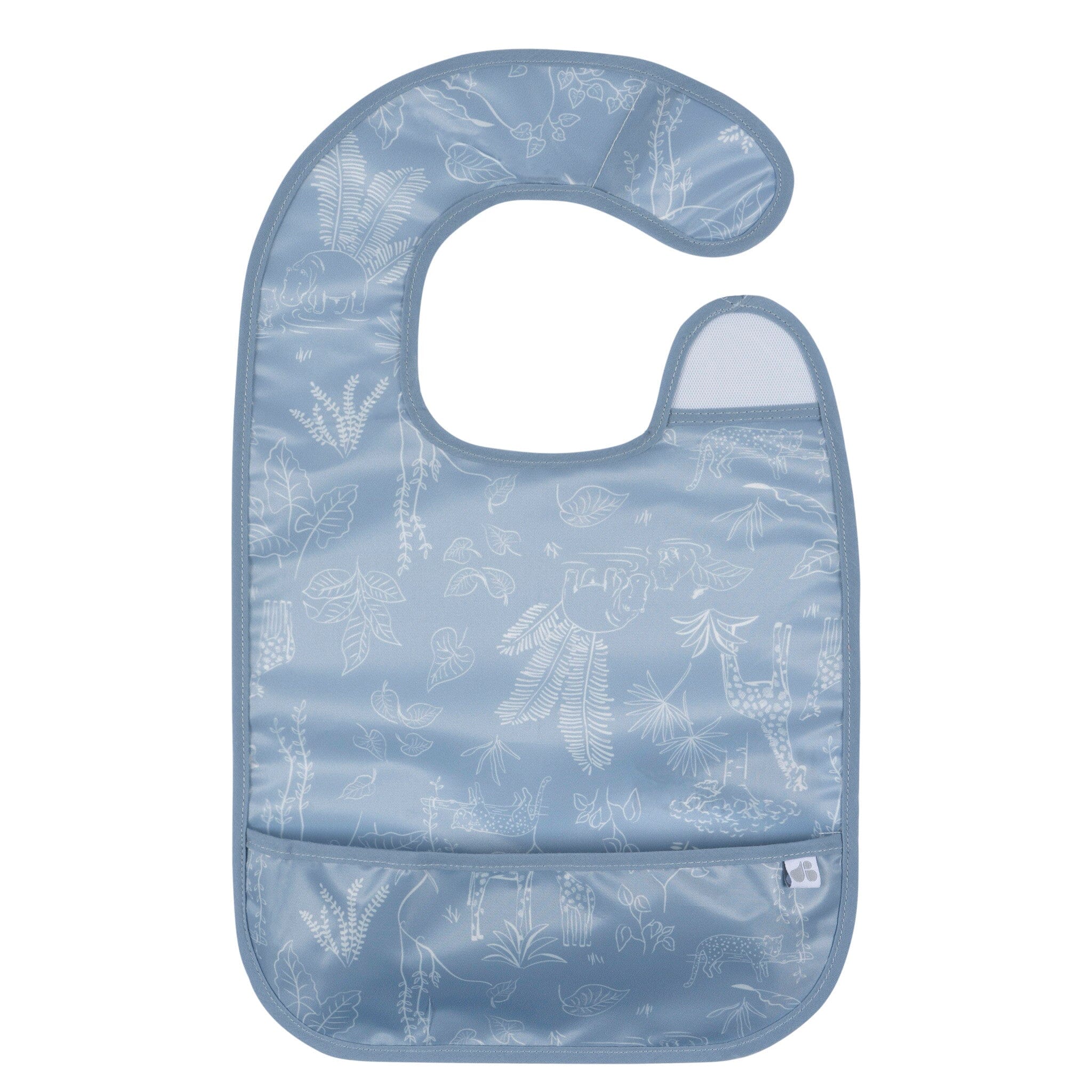 2-Pack Baby Boys Blue Wipeable Bibs Gerber® 
