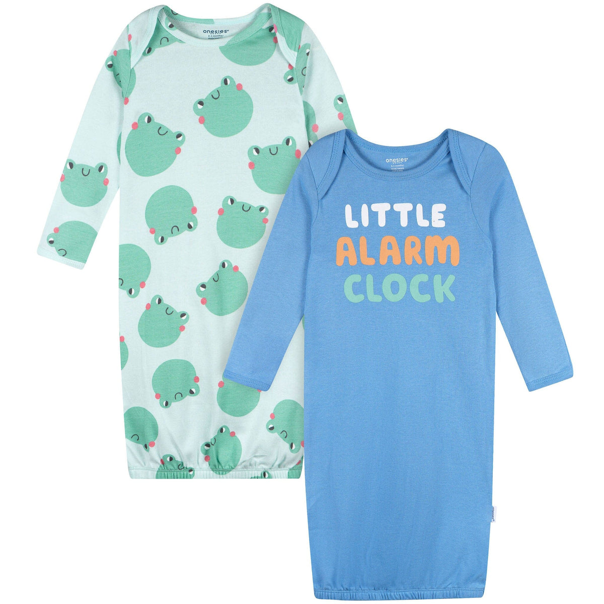 2-Pack Baby Boys Frogs Gowns Sleepwear Gerber® 