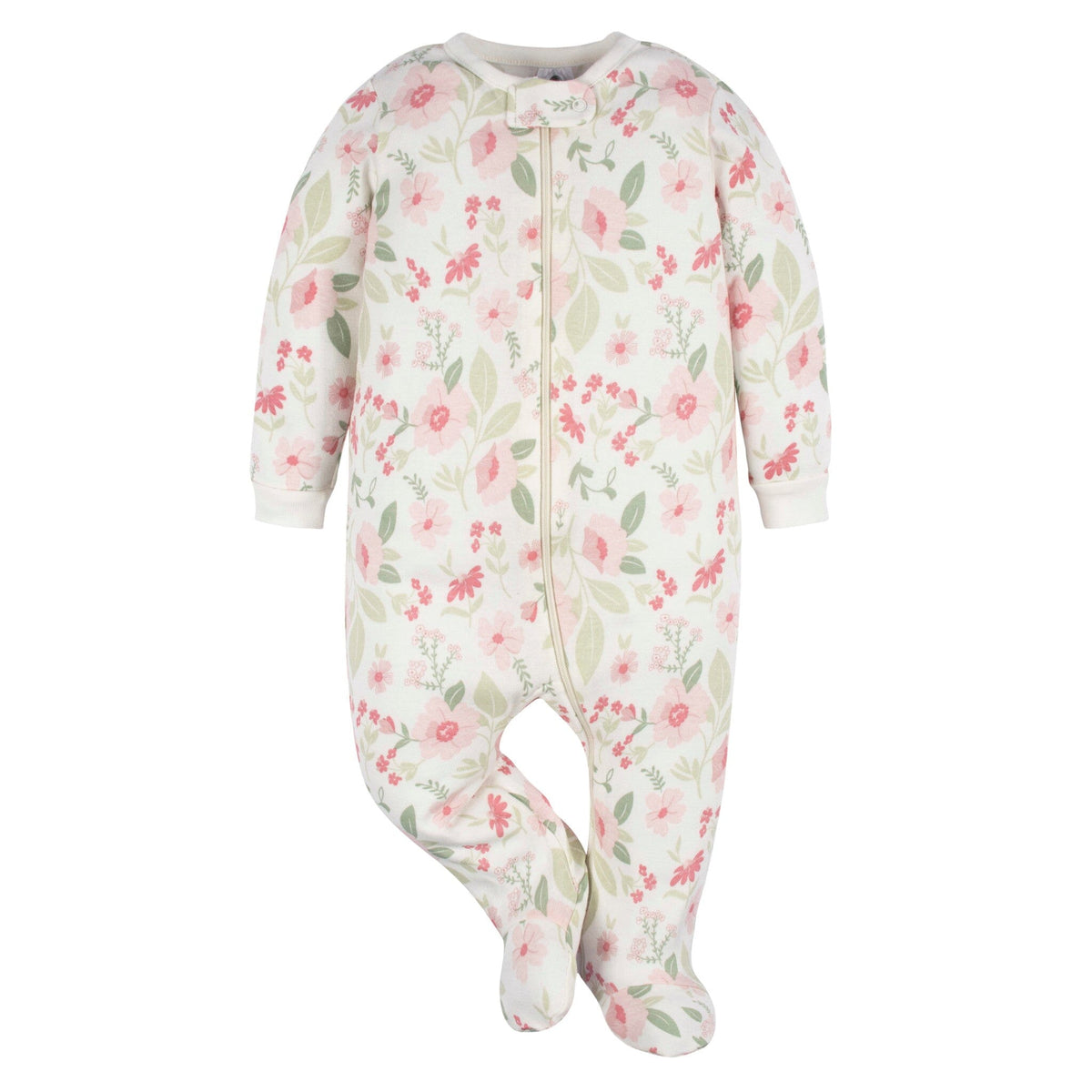 2-Pack Baby Girls Peony Blossom Sleep 'N Plays Sleepwear Gerber® 