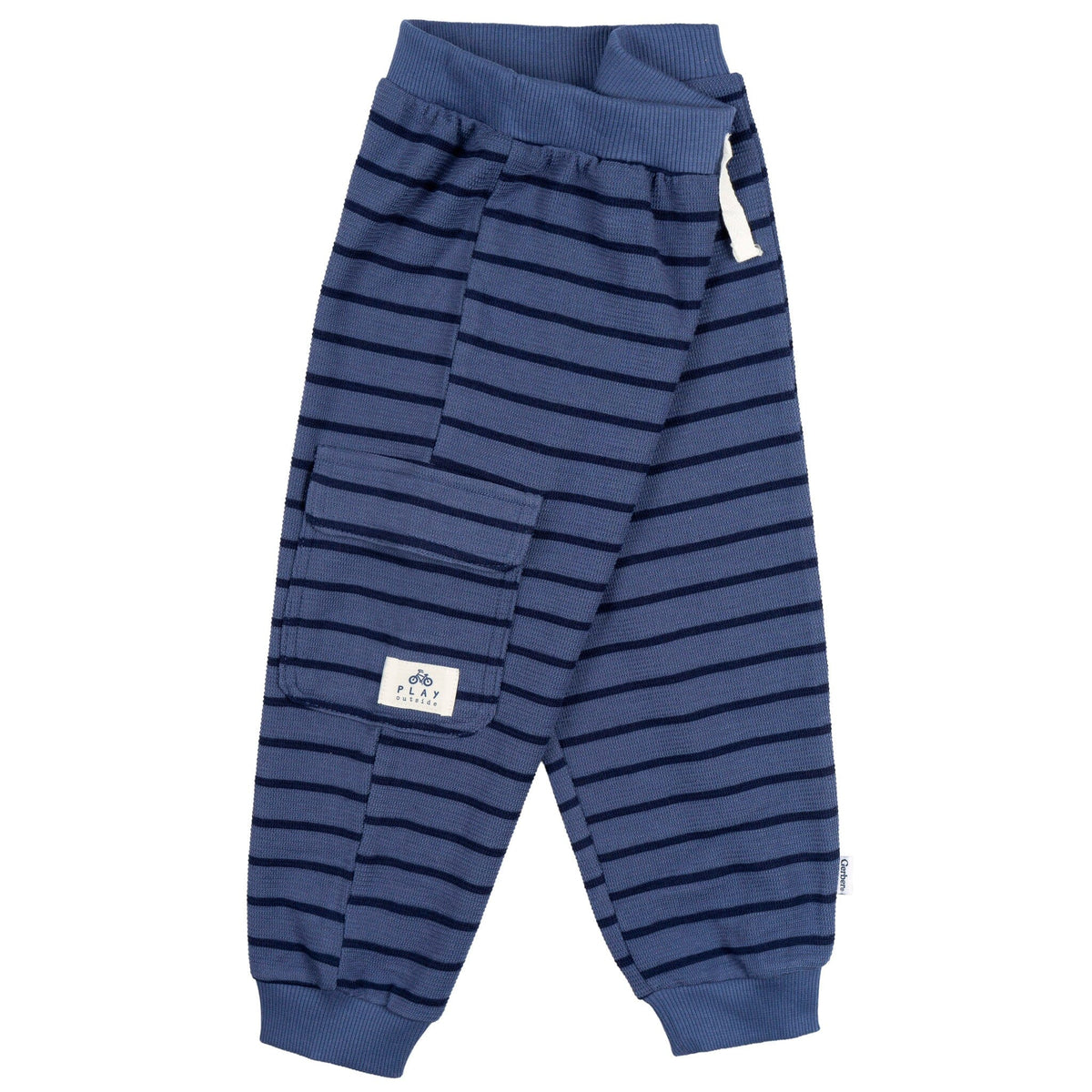 2-Piece Toddler Boys Blue Stripe Long Sleeve Top & Jogger Set outfits Gerber® 