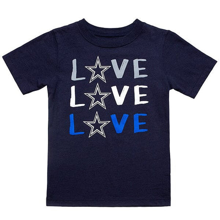 Toddler Girls Dallas Cowboys "Love" Short Sleeve Tee