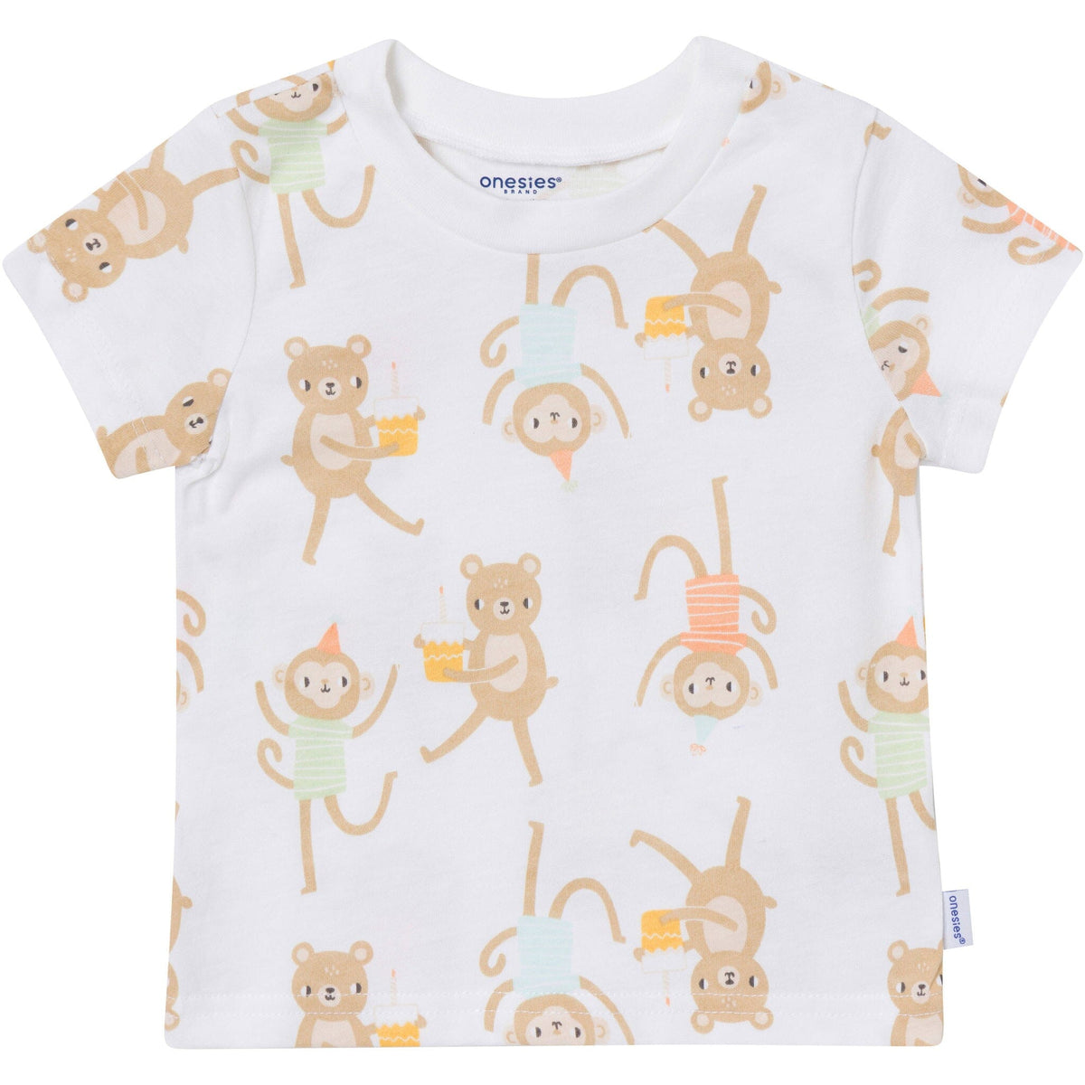 3-Pack Baby Neutral Party Animal Tshirt Tops Gerber® 