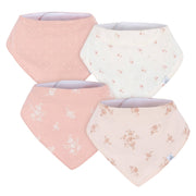 4-Pack Baby Girls Multi Pink Bandana Bib bibs Just Born® 