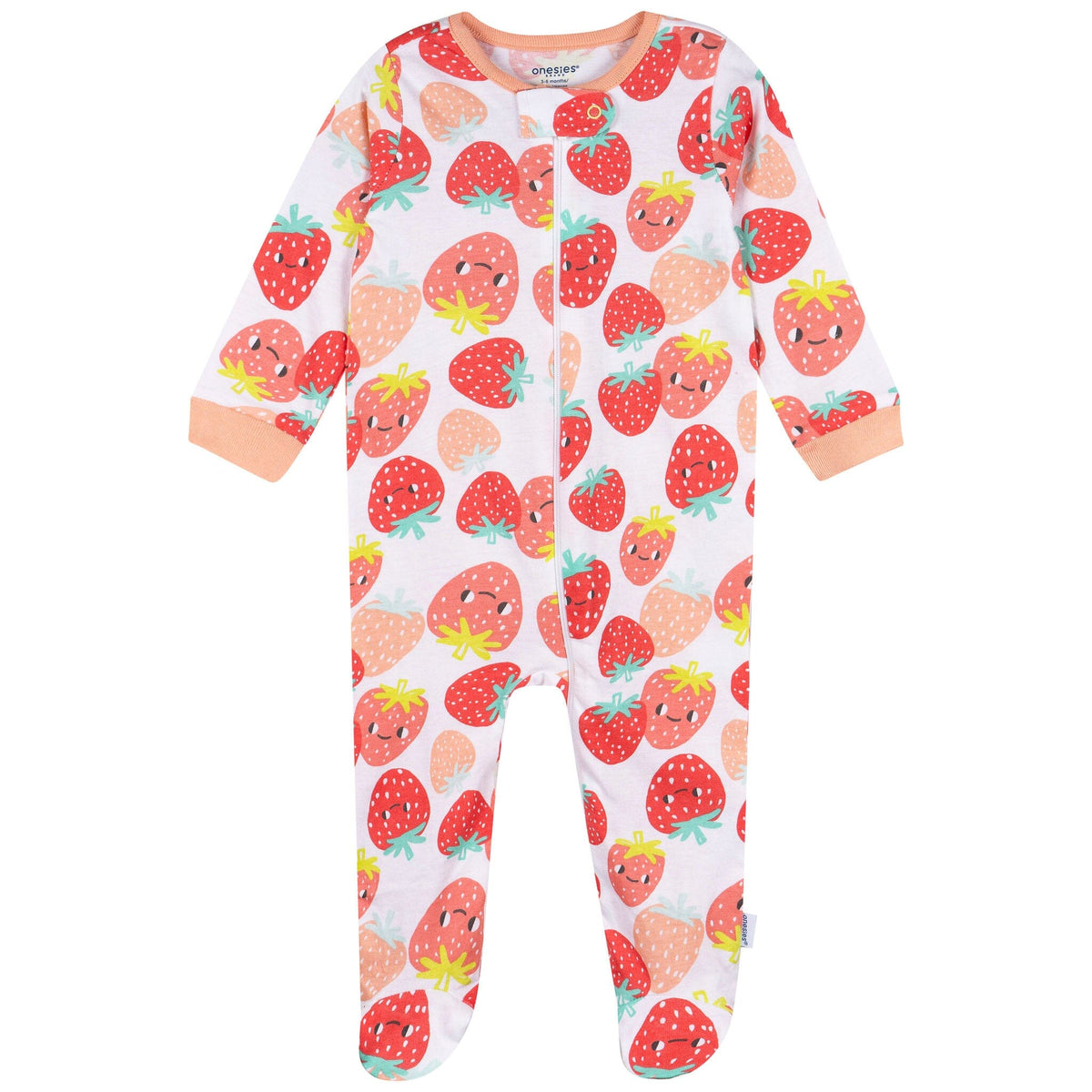 4-Pack Baby Girls Strawverry Sleep 'N Play Sleepwear Gerber® 