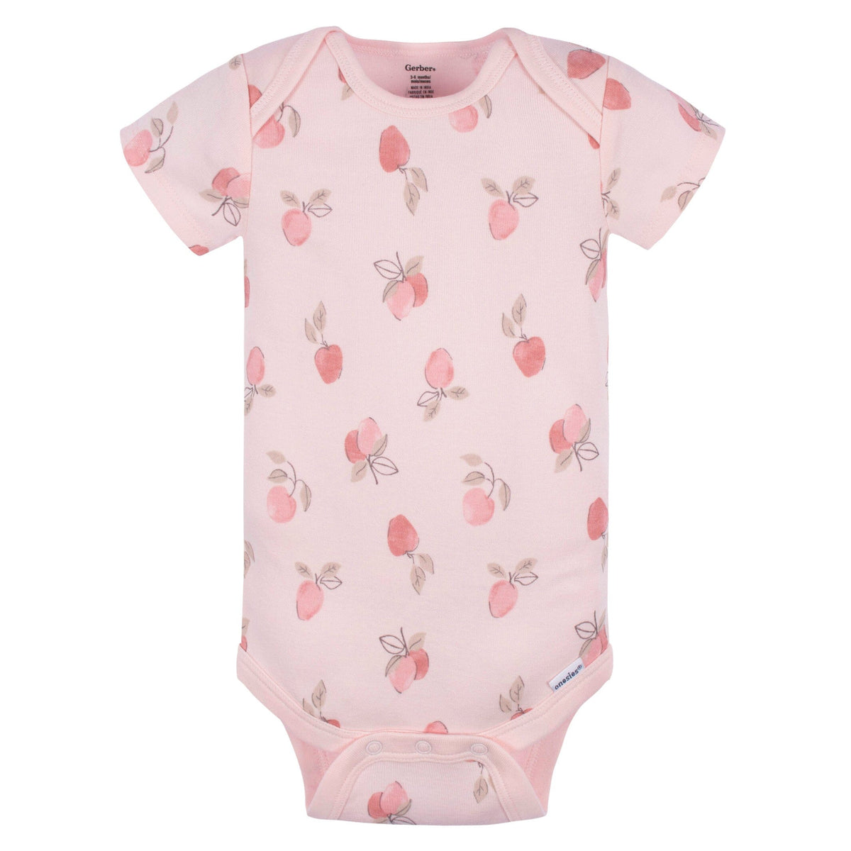 5-Pack Baby Girls Appley Sweet Short Sleeve Onesies® Bodysuits and Pants