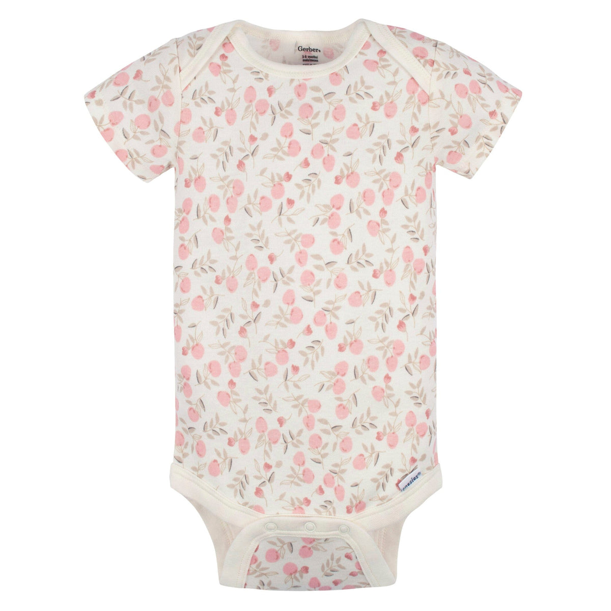 5-Pack Baby Girls Appley Sweet Short Sleeve Onesies® Bodysuits and Pants