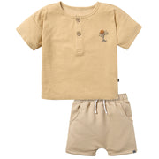 2-Piece Infant & Toddler Boys Henley Top & Shorts Set outfits-doorbusters modern moments™ by Gerber® 