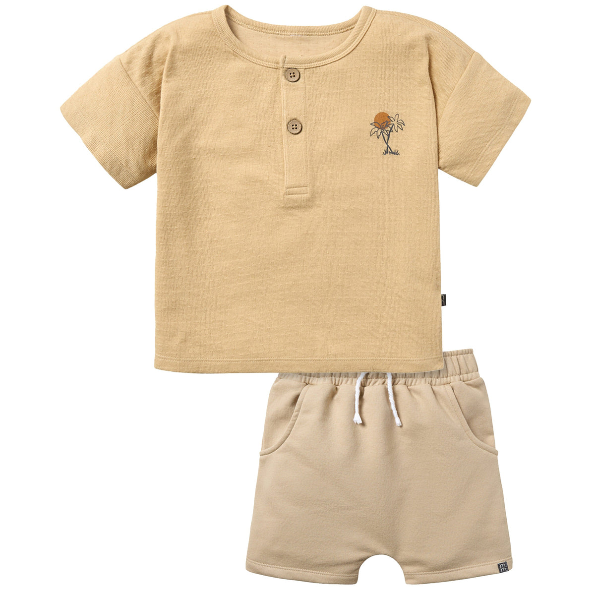 2-Piece Infant & Toddler Boys Henley Top & Shorts Set outfits-doorbusters modern moments™ by Gerber® 