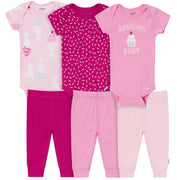 6-Piece Baby Girls Sweet Treats Bodysuit & Active Pant Set Outfits & Sets Gerber® 