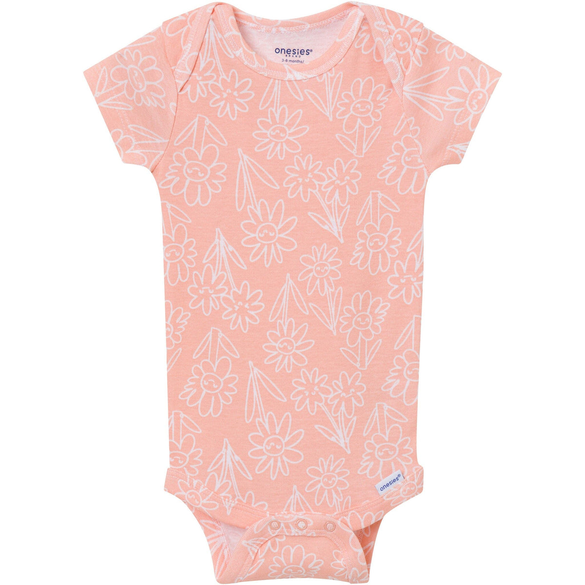 8-Pack Baby Girls Flowre Power Onesies Brand Bodysuits Onesies Bodysuits Gerber® 