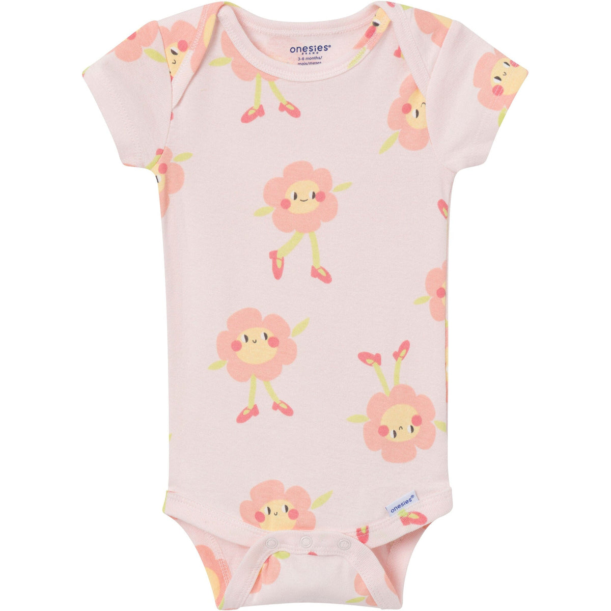 8-Pack Baby Girls Flowre Power Onesies Brand Bodysuits Onesies Bodysuits Gerber® 