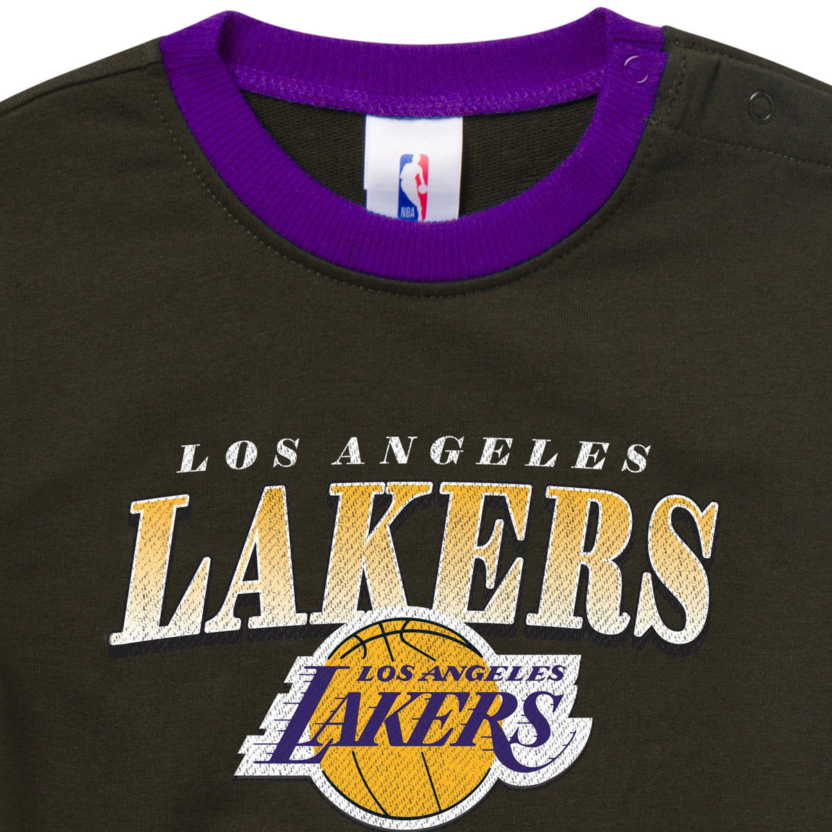 Baby Neutral Los Angeles Lakers Sweatshirt Bubble Romper NBA NBA® 
