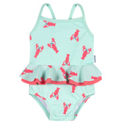 Baby & Toddler Girls UPF 50+ Lobsters One-Piece Swimsuit swimwear Gerber® 