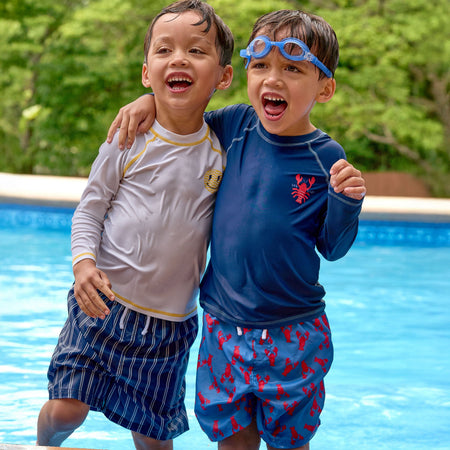 Baby & Toddler Boys UPF 50+ Lobster Rash Guard