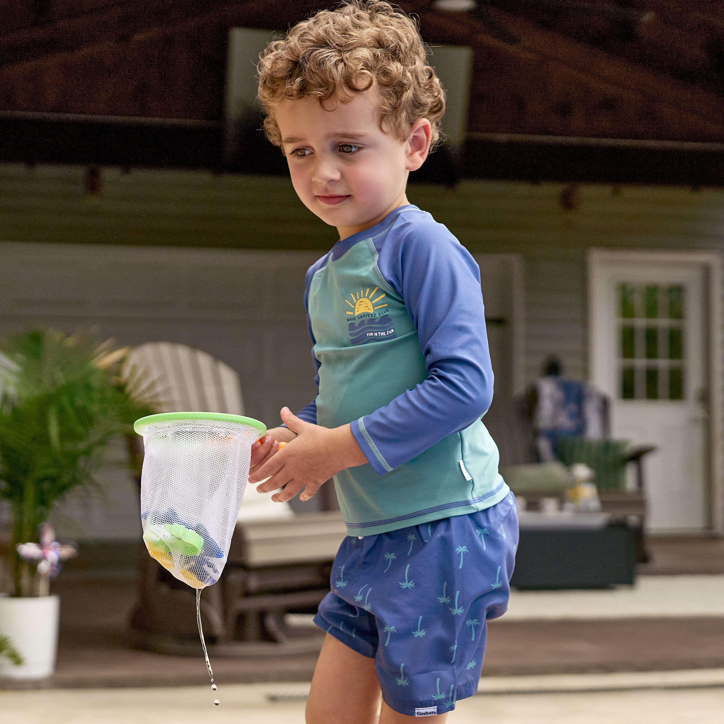 2-Pack Baby & Toddler Boys UPF 50+ Lighthouse Swim Trunks swimwear Gerber® 