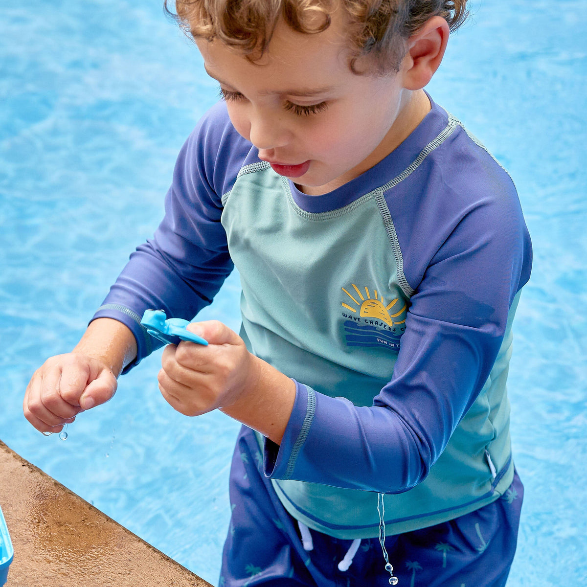 Baby & Toddler Boys UPF 50+ Wave Chasers Club Rash Guard swimwear Gerber® 
